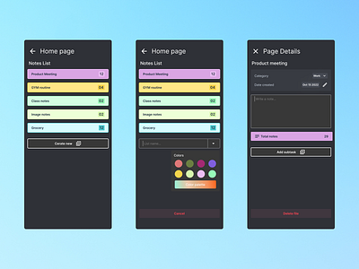 CollabNote: Collaborative Notes & Media Sharing ai application artificial intelligence branding clean collaborate components dark theme design figma graphic design media minimal navigation notes ui user user interface userexperience ux