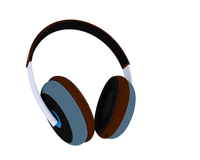 Headphone Model 3d 3d animation animation black and blue edition headphone product design props design realism