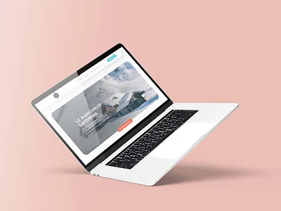 Site one page d'un ramoneur chimney sweep développement fox graphic design logo micro entrepreneur mobile moderne mountain renard ui webdesign