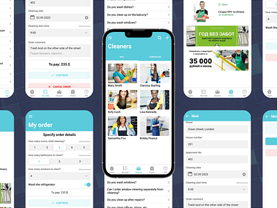Mobile application for cleaning app design business mobile development mobileapp service app