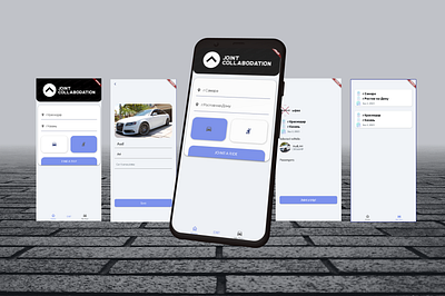 Joint Collaboration app app design auto car design flutter mobile mobile development mobileapp travel ui web design webapp
