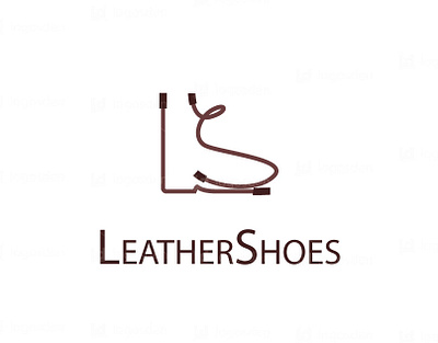 leather shoes logo logo art