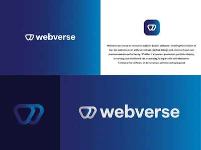 Webverse | Brand & Visual Identity branding design graphic design logo minimal ui vector