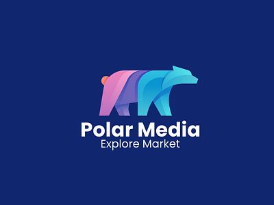 polar bear 3d app bear branding colorful design graphic design icon illustration logo polar polar bear