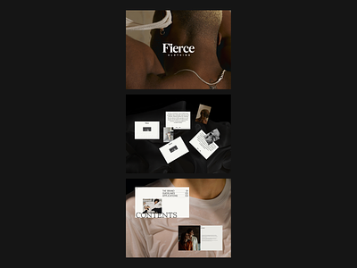 FIERCE CLOTHING BRAND IDENTITY art direction brand identity branding design fashion graphic design guidelines logo minimal ui