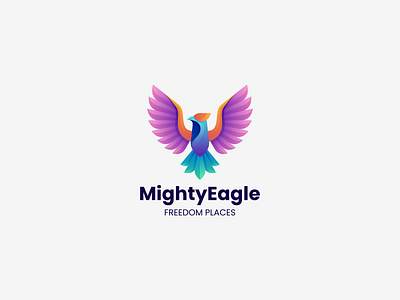 eagle 3d app branding colorful design eagle falcon graphic design hawk icon illustration logo