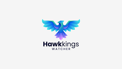 hawk kings 3d app branding colorful design eagle falcon graphic design hawk icon illustration kings logo