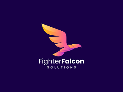 Fighter Falcon 3d app branding colorful design eagle falcon graphic design hawk icon illustration logo