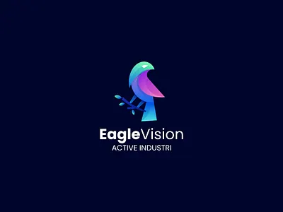 Eagle Vision 3d app branding colorful design eagle falcon graphic design hawk icon illustration logo vision