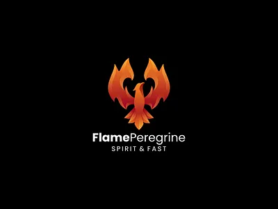 Flame Peregrine 3d app branding colorful design eagle falcon fire flame graphic design hawk icon illustration logo peregrine