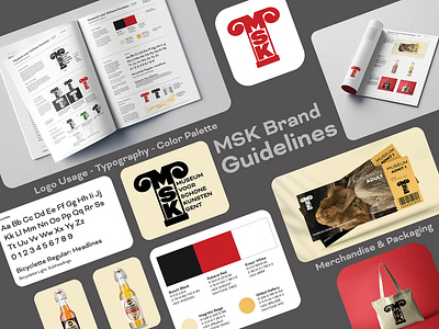Brand Guidelines branding design illustration logo rebrand typography