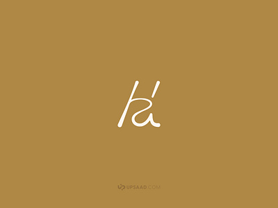 Ha a letter ah logo h letter ha logo logo simple logo