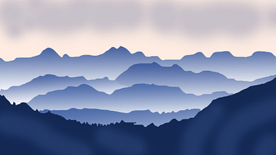 Mountain Clouds design graphic design vector
