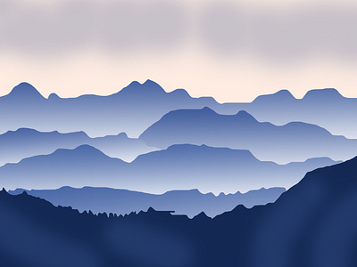 Mountain Clouds design graphic design vector