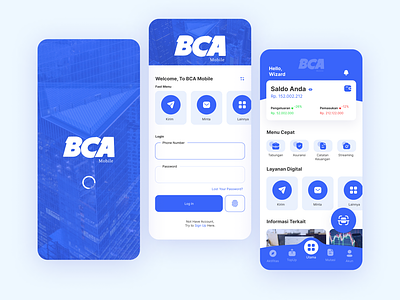 BCA Mobile - Finance App Redesign 3d app banking bca bca mobile design finance icon illustration mobile mobile design ui uiux ux