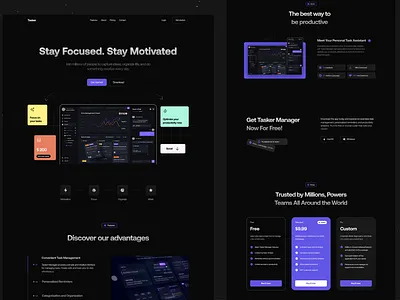 Tascer Managment UI/UX Design animation branding design figma ui uiux ux we web design
