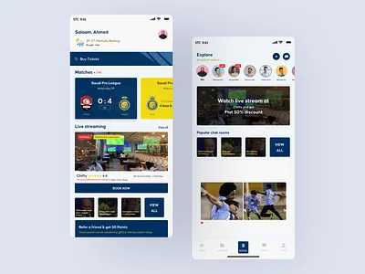 Al-Nassr Fan Engagement Application art design digital figma football landing mobile shop shot sketch soccer social story typography ui uiux ux