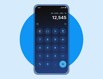 calculator interface