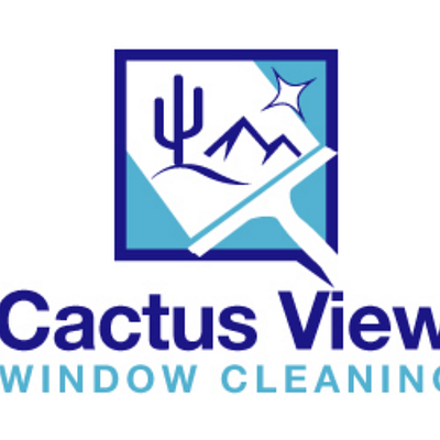 Cactus View Window Cleaning - Crystal Clear Cleanliness branding cleaning services graphic design illustration logo motion graphics