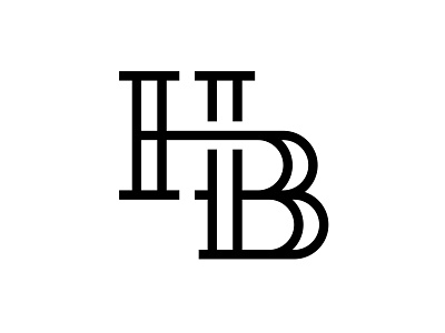HB Lettermark brand identity branding design lettering lettermark logo mark minimalist monogram type typography