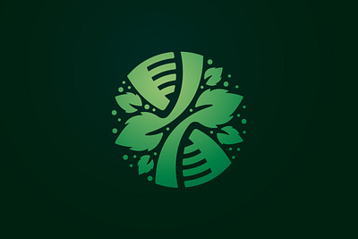 Nature DNA Logo branch branding circle design dna eco ecology exclusive gen genetic green illustration leaf leave logo medical natural nature plant sale