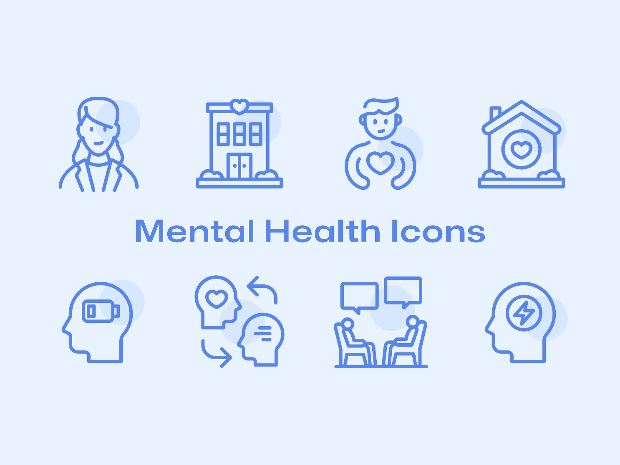 Mental Health Icons by Rod Blackney on Dribbble