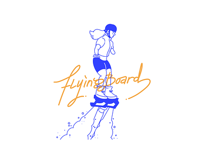 Disability Representation board disability flying flyingboard graphic illustration lineart representation summer visualdesign watersports
