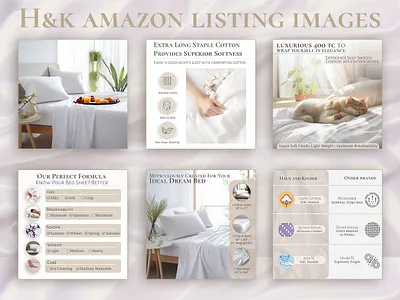 Haus & Kinder Bedsheet Amazon listing Images amazon amazon ebc amazon listing bed bedsheet branding ecommerce minimal