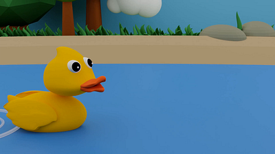 Yellow Duck Yellow Duck What Do You See 3d animation blender cartoon design duck yellow