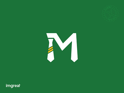 Imgreat | Letter M | Tie Logo app logo best logo brand identity branding cloths logo corporate logo creative design gaming logo graphic design logo logotype m logo minimal modern logo professional logo tie logo top logo typography wordmark