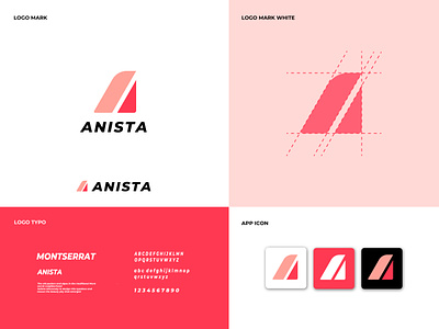Anista Logo Design a letter logo branding clean concept creative design icon idea letterlogo logo logodesign logotype mark minimal minimalist modern monogram simple startup symbol