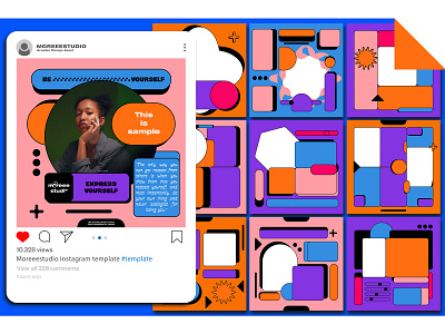 Cheerful Templates banner branding design flyer graphic design illustration instagram instagram post instagram stories layout layout design social media social media template template