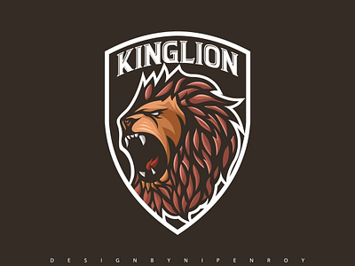 KingLion Mascot Gaming Logo brand identity branding esports logo graphic design hand drawn logo illustration logo logo logo design logo designer logo inspiration logo mark logo type logos mascot logo monogram logo motion graphics vintage logo