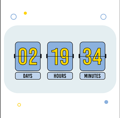 Countdown Timer app branding design graphic design illustration iu logo ui ux vector