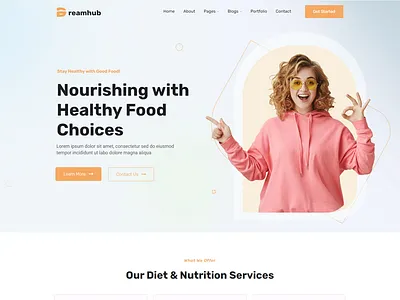 DreamHub Nutrition Delivery Food and Healthy WordPress Theme