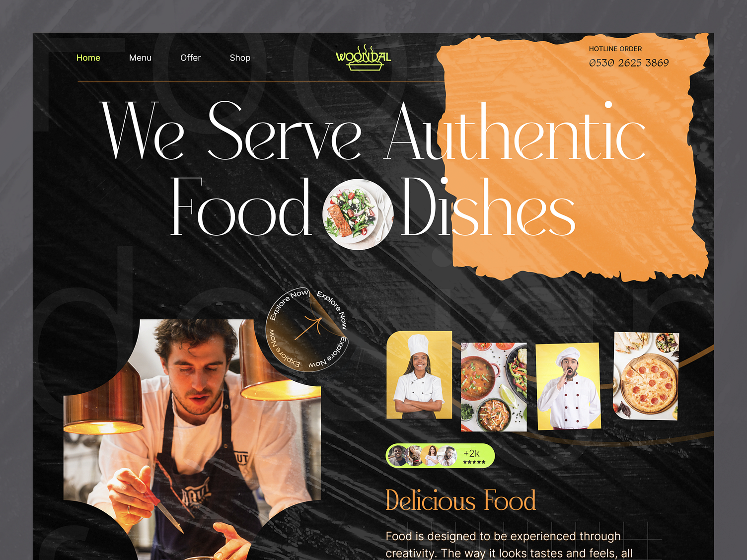 Continental recipe web header design by WhiteFrame Website UI/UX on ...