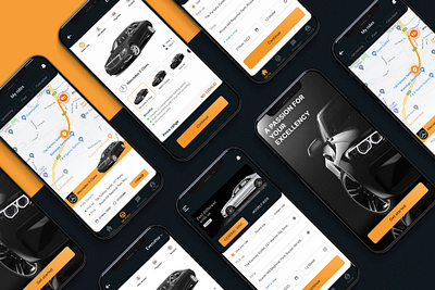 UI/UX Design | Car Rental App app design branding car rental classic design graphic design interactiondesign luxury app micro interactions mobile app product design ui user experience ux visual design web app