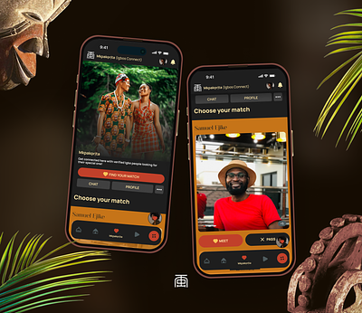 Igbos Connect - V.O.T.E branding igbos mobiel app product design uiux