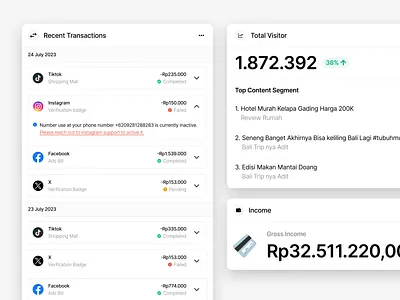 Payment Dashboard data design graphic design historical payment payment ui ux visitor