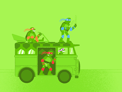 TMNT design donatello graphic design illustration leonardo michelangelo mutant ninja turtles raphael tmnt turtles