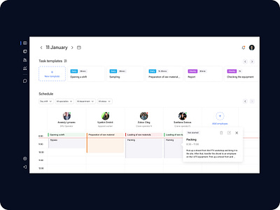 Management system design ui ux