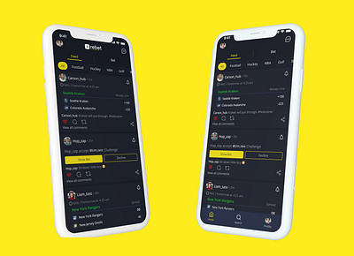 A concept app to socialize betting android app bet betting facebook friends likes mobile mobile app mobile app design profile rebet share social social media ui uiux