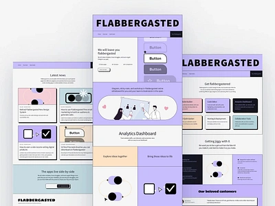 Flabbergasted ⏤ Multipage theme astro astrojs brutalist clean landing page modern neobrutalism responsive tailwind css template theme