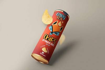 Chips packaging design [Crafty Fox] branding design graphic design packaging