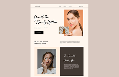 Skincare Website animation app art branding design illustration logo ui ux web