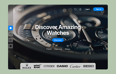 Online watch store for luxury and popular watches graphic design the watch ui ux ux design web