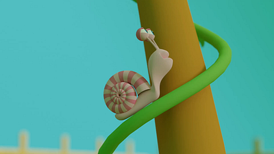 The Snail and the Oriole Birds 3d animation birds blender cartoon grape snail vine