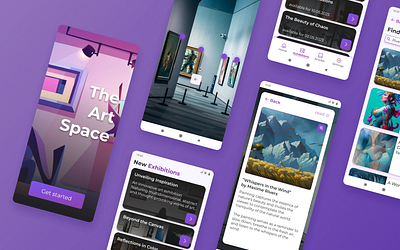 The Art Space - Personal Project casestudy design illustration mobile ui ui design uiux user interface