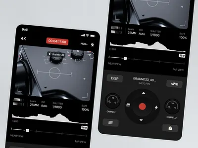 Video recording app concept app editing app figma design miniamlsitic mobile app mobile ui record video video edit