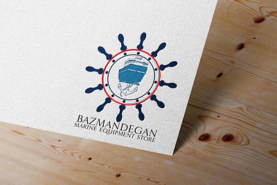 طراحی لوگو برای شرکت خدمات دریایی branding design logo logo design typography تایپوگرافی فارسی لوگو لوگو خدمات دریایی موکاپ کشتیرانی